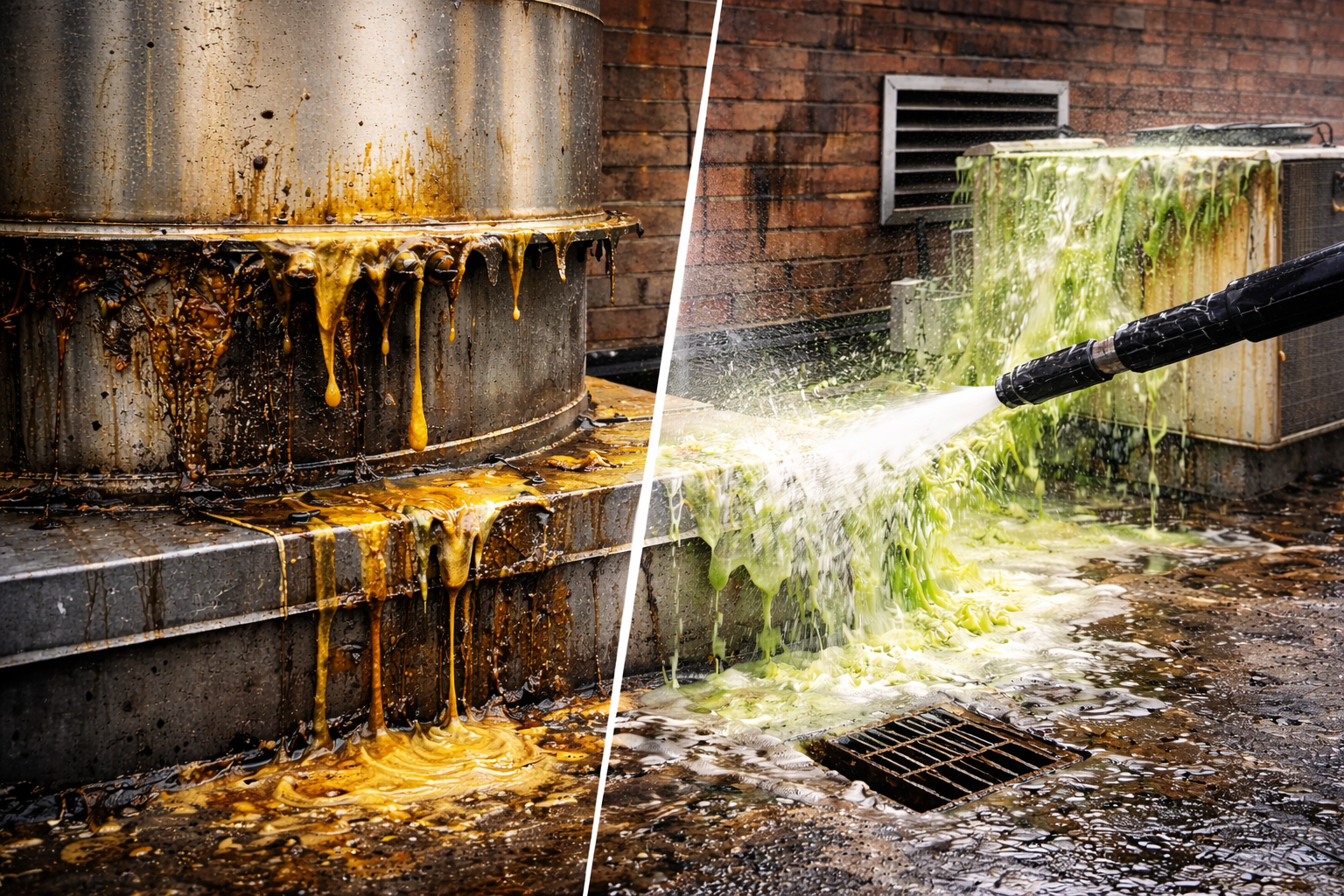 Rapport nettoyage hotte commerciale